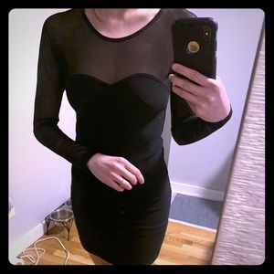 Mesh Black Dress